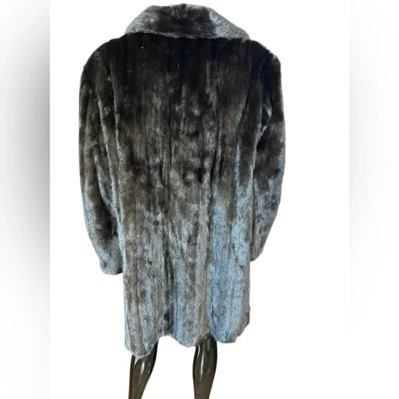 Luxurious Black Mink Fur Coat jacket Furs by Aritz - Picture 7 of 17